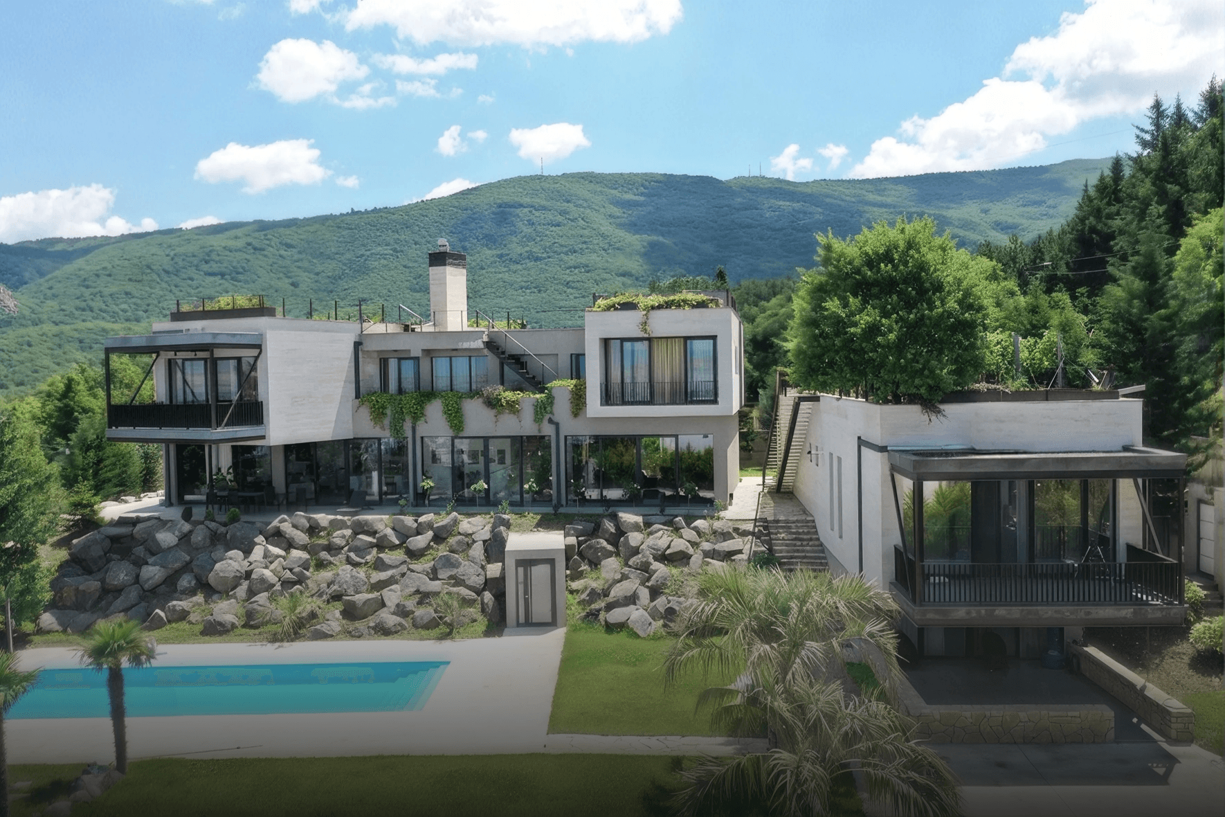 House with a Vineyard Roof